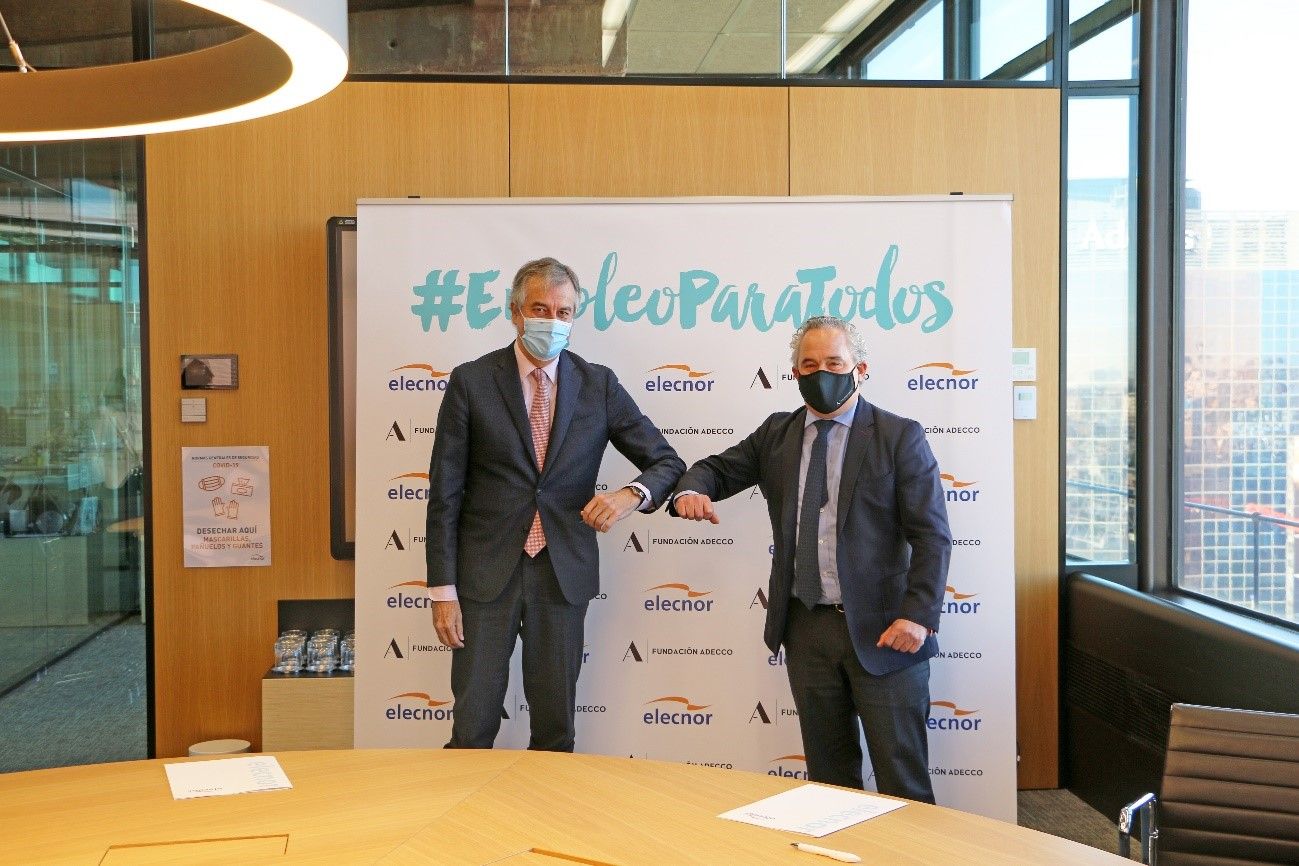 Elecnor se une a Fundación Adecco para impulsar el empleo de las personas más vulnerables