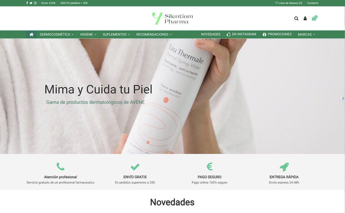 Silentiumpharma, una parafarmacia online diferente