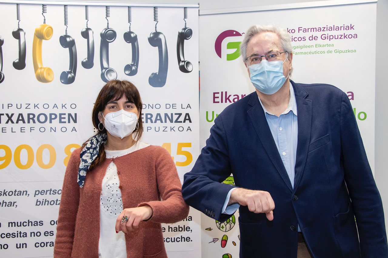 Farmacias y Teléfono de la Esperanza de Gipuzkoa colaboran para mejorar la calidad de vida de la ciudadanía