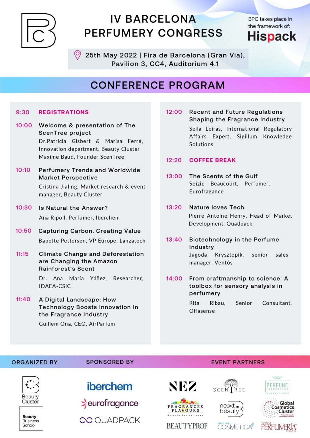 Foto de Programa Congreso de Perfumería