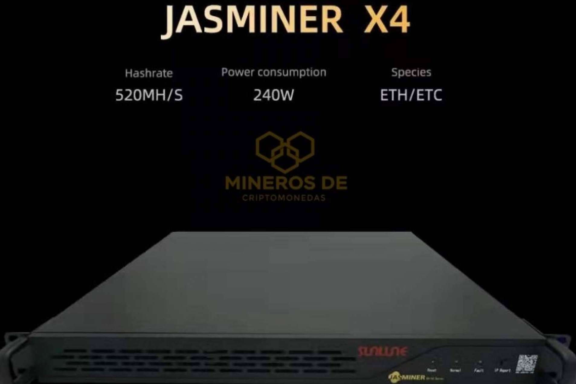 Jasminer X4-Q, un producto de tecnología de alto rendimiento para minar criptomonedas, por Mineros de Criptomonedas