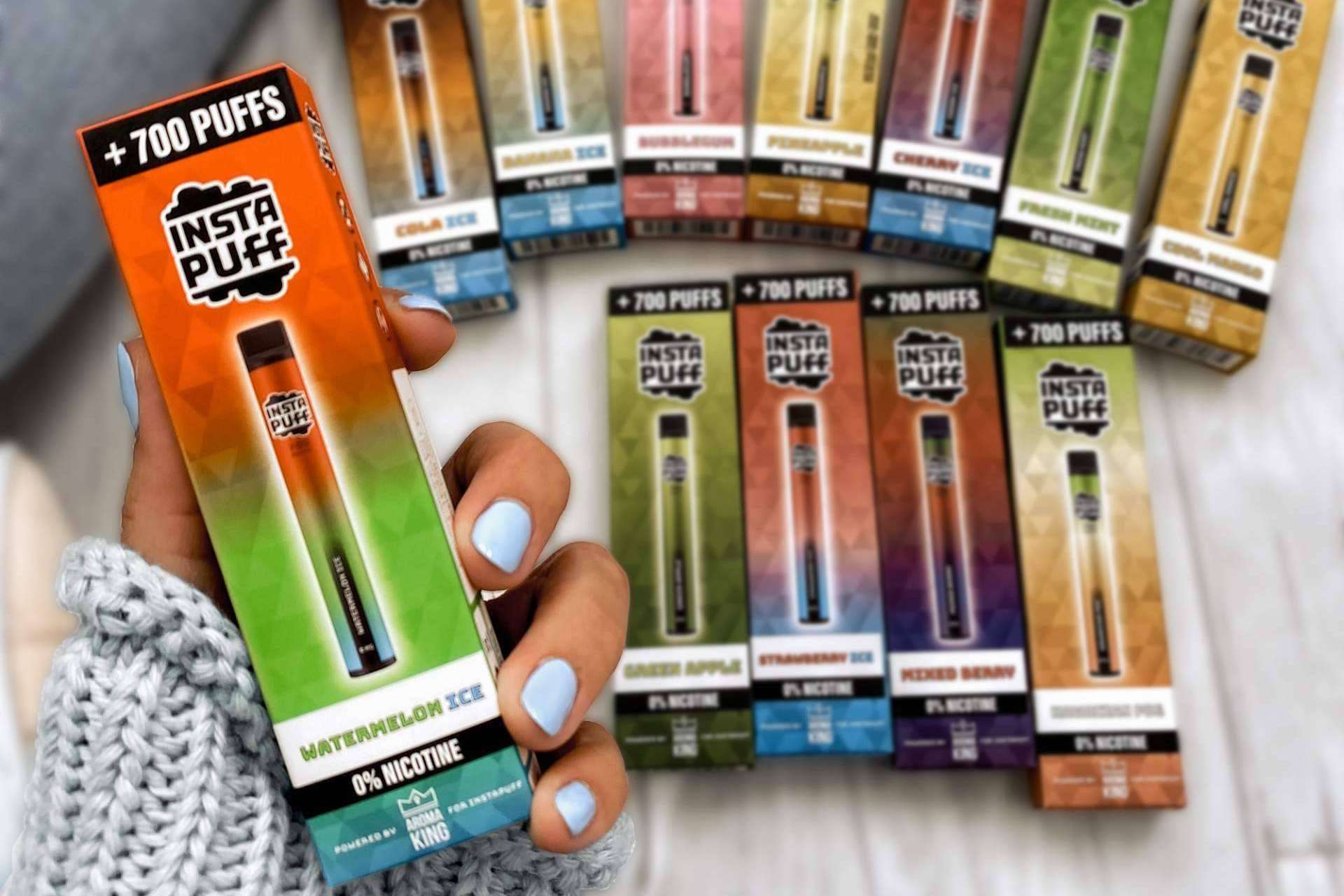 Vapers desechables sin nicotina en Insta Puff para dejar de fumar