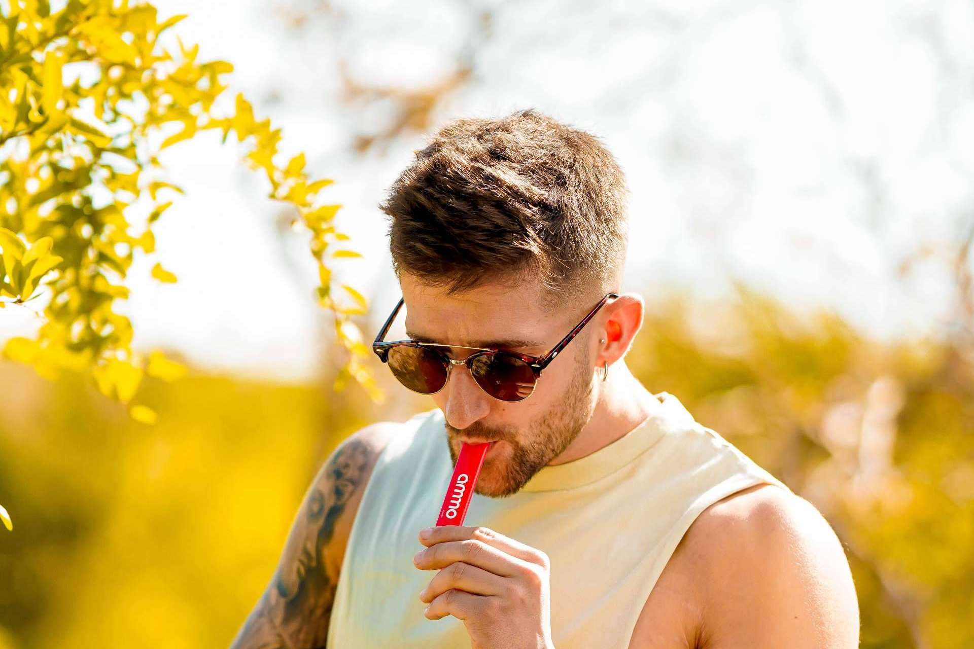 Una gran opción para festivales, terrazas y eventos de verano son los dispositivos desechables de Ammo Vaper