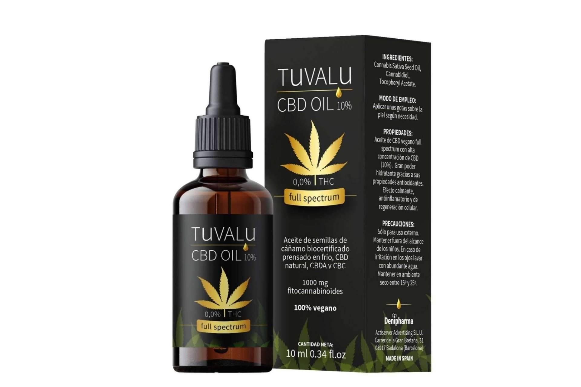 El antiinflamatorio y cosmético cannábico preferido de Pangea Growshop es el aceite de Tuvalu